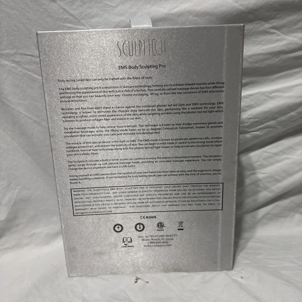 TECHTURE BEAUTY SculptTech EMS Body Sculpting Pro Device-TETRAD LED / EMS New